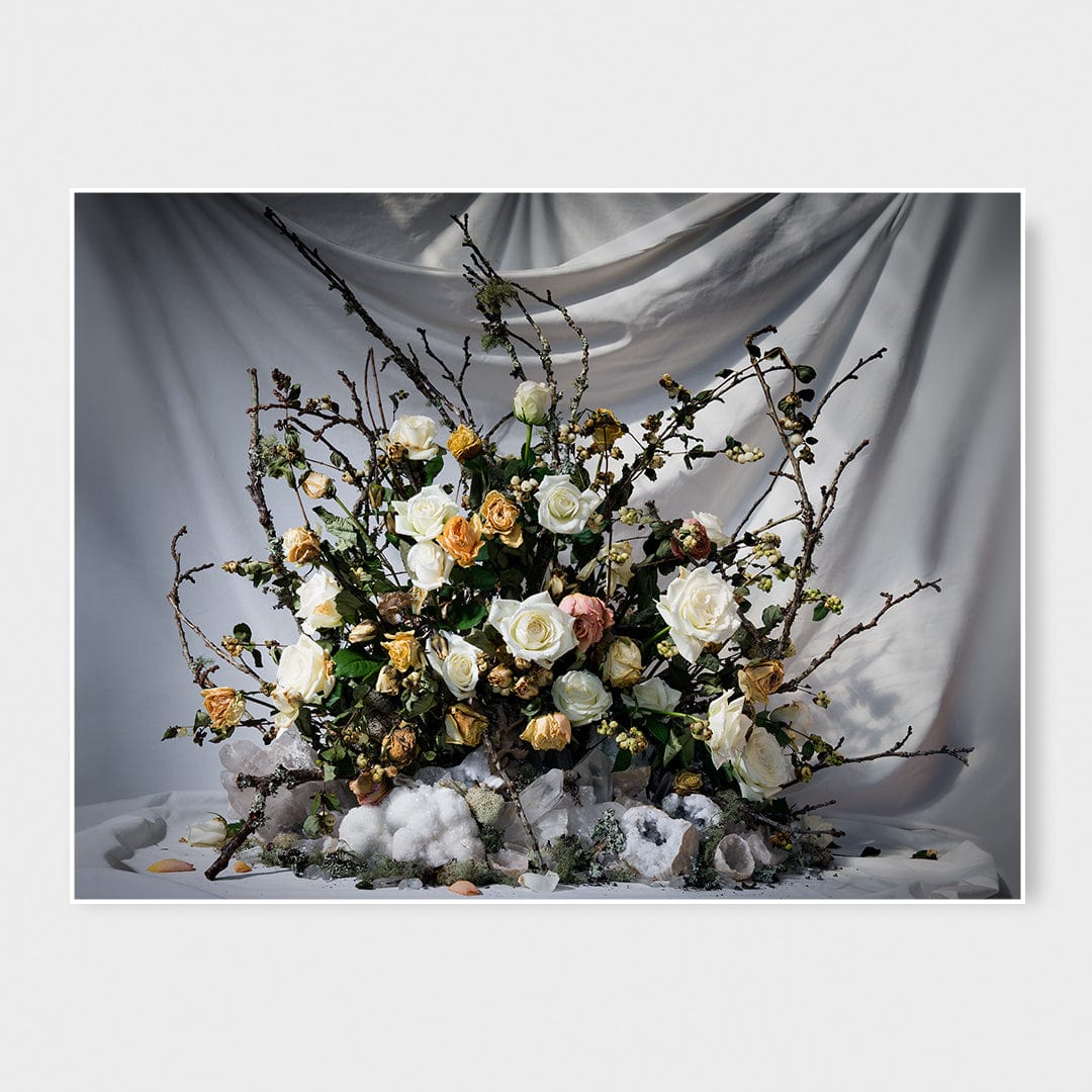 Quartz and Garden Roses Limited Edition Photographic Print by Georgie Malyon