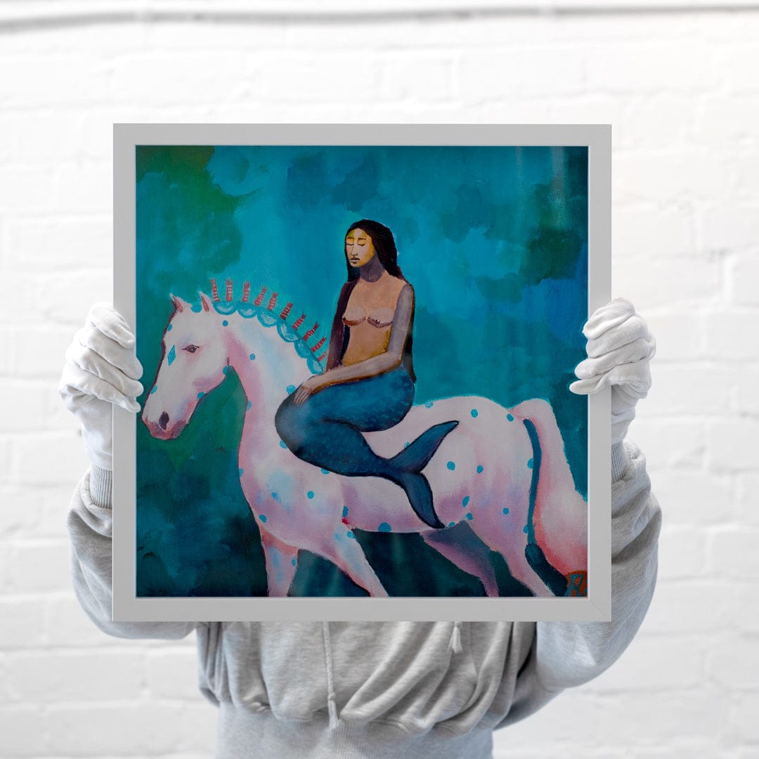 Bespoke Framed Limited Edition Rebel Rider No. 4 Art Print by Rakai Karaitiana