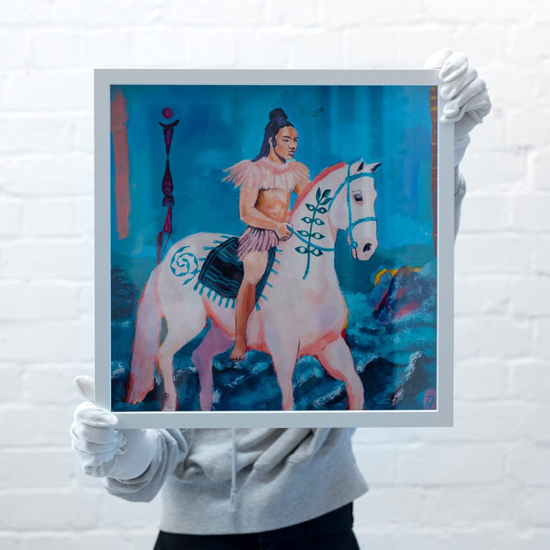 Bespoke Framed Limited Edition Rebel Rider No. 3 Art Print by Rakai Karaitiana