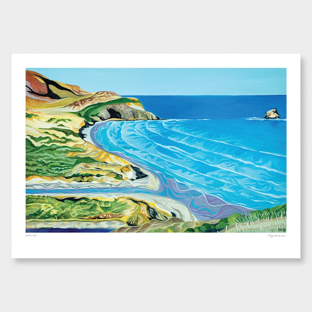 Sandfly Bay Art Print by Guy Harkness