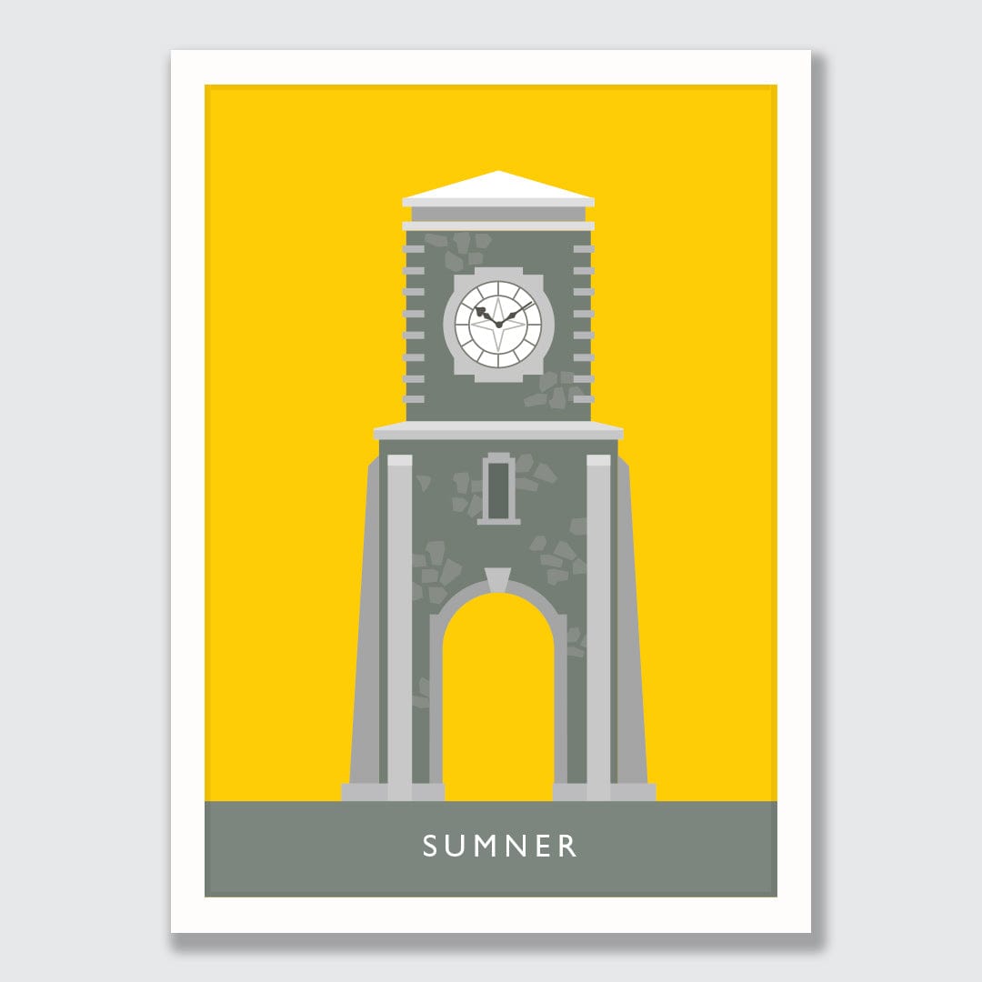 Sumner Clock Tower Art Print by Hamish Thompson