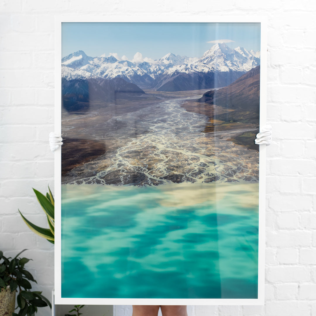 Bespoke A0 Tasman River Photographic Print by Emma Willetts