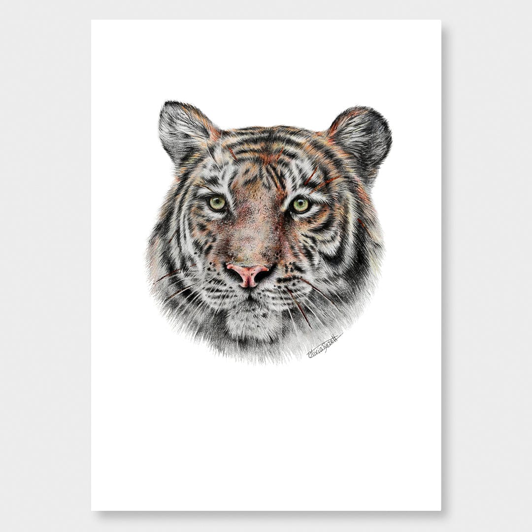 Tiger Art Print by Olivia Bezett