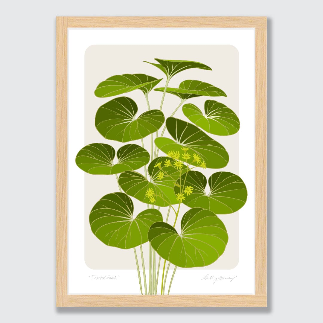 Tractor Seat Plant Art Print by Cathy Hansby