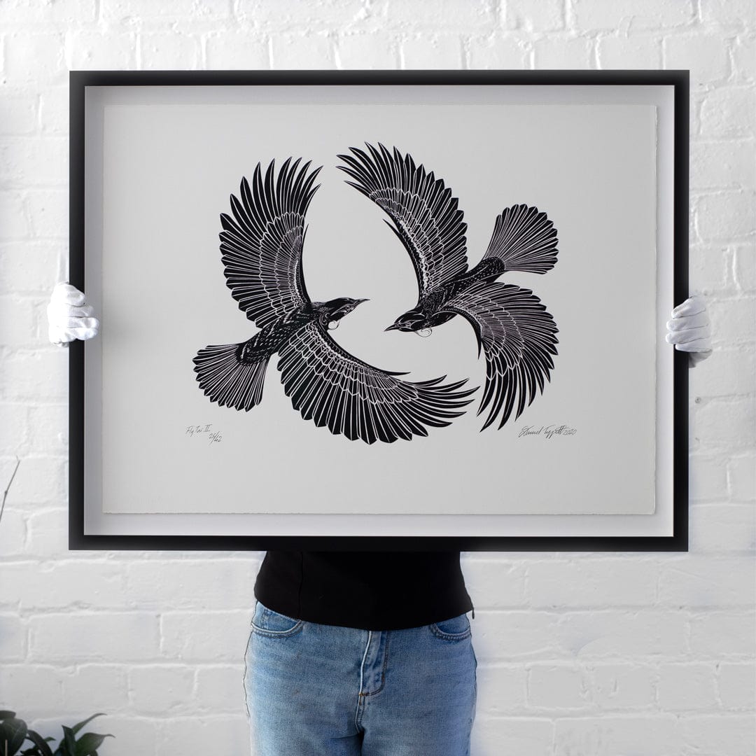 Fly Tui 2 Limited Edition Screen Print by Daniel Tippett