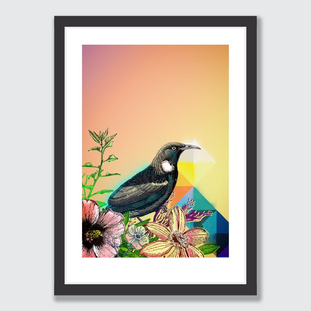 Tui in Geo Bloom Limited Edition Art Print by Component