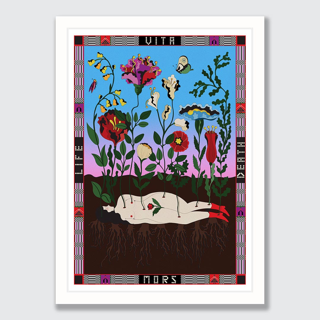 Vita and Mors Art Print by Francesca Melis