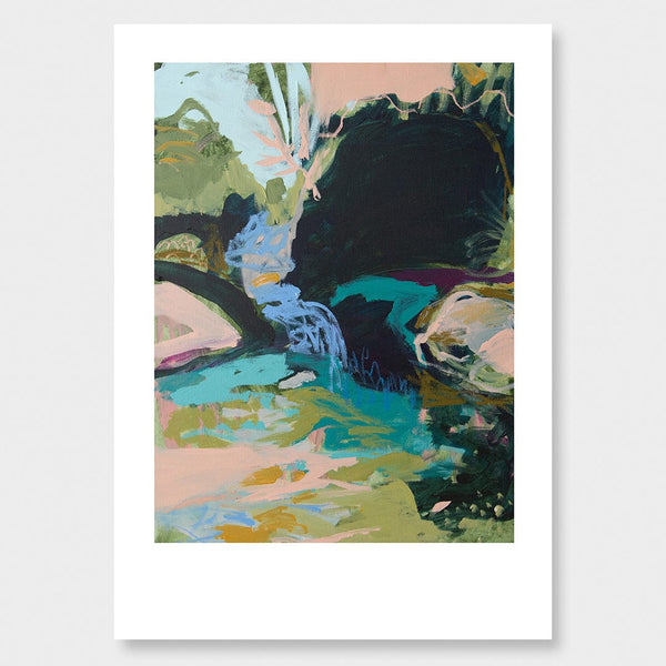 Waterfall Limited Edition Art Print by Lucy Rice - endemicworld