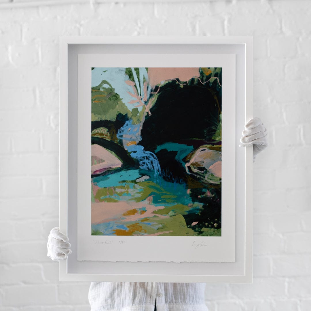 Bespoke Framed Limited Edition Waterfall Art Print by Lucy Rice