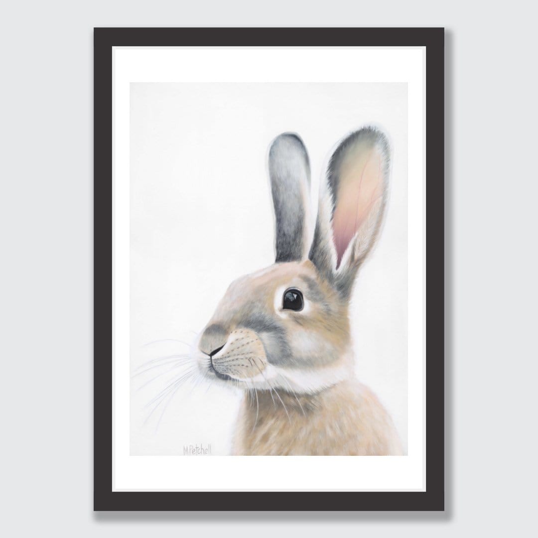 Ambrose Rabbit Art Print by Margaret Petchell