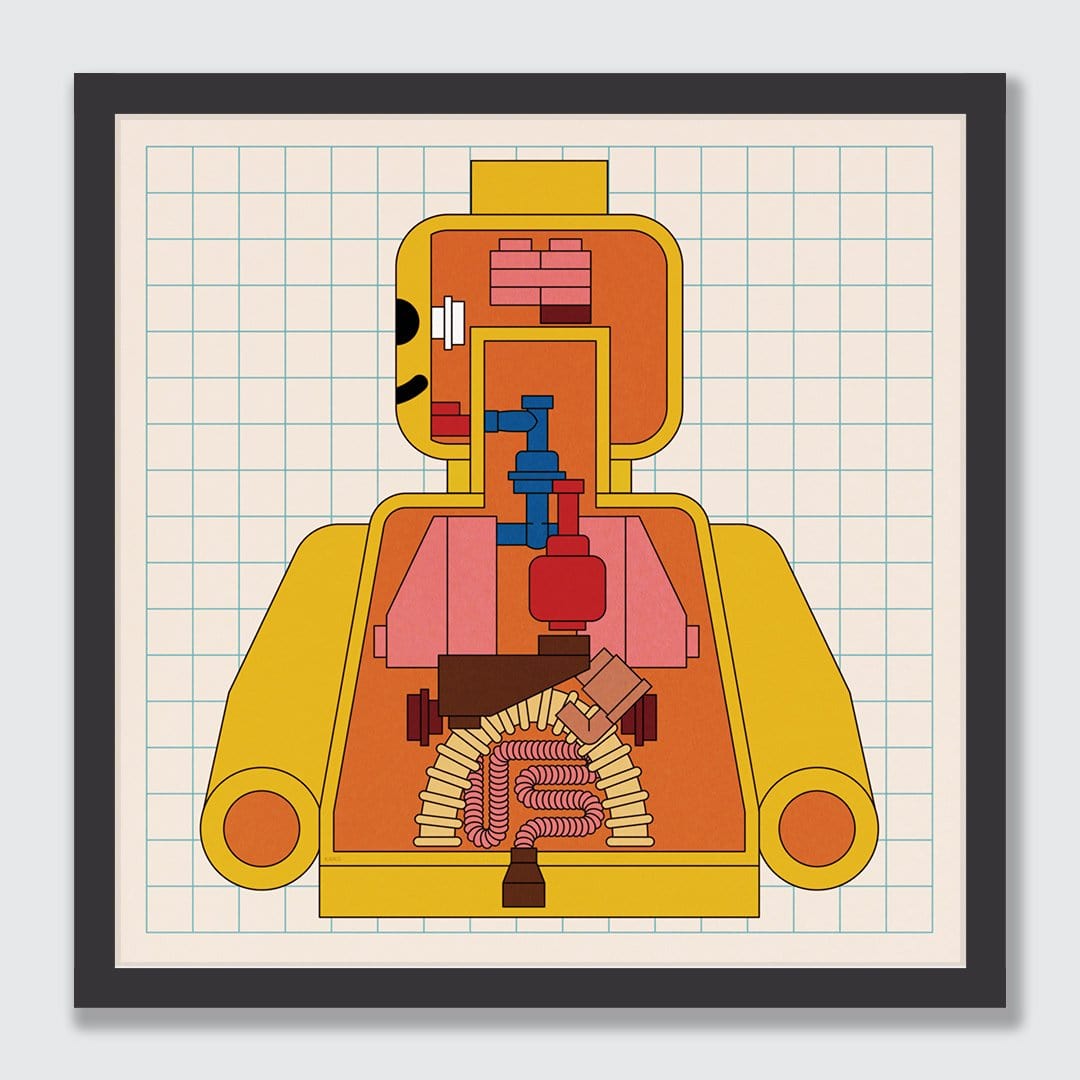 Anatomy System Art Print by Emile Holmewood