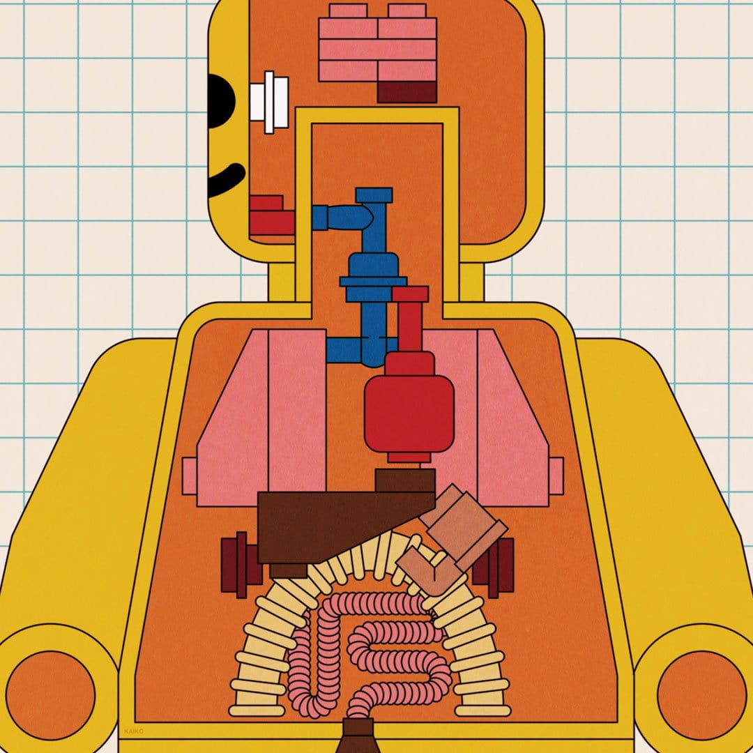 Anatomy System Art Print by Emile Holmewood