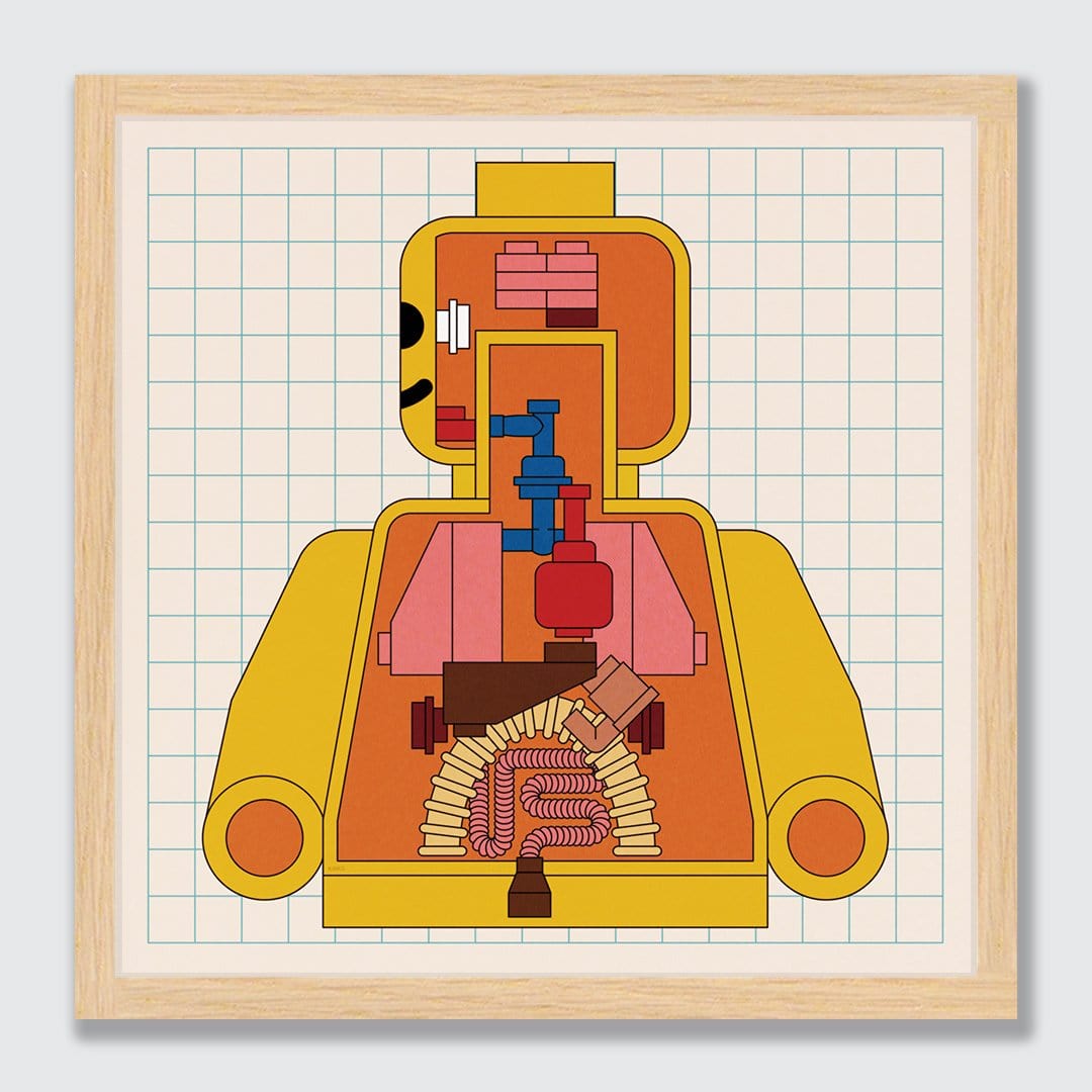 Anatomy System Art Print by Emile Holmewood