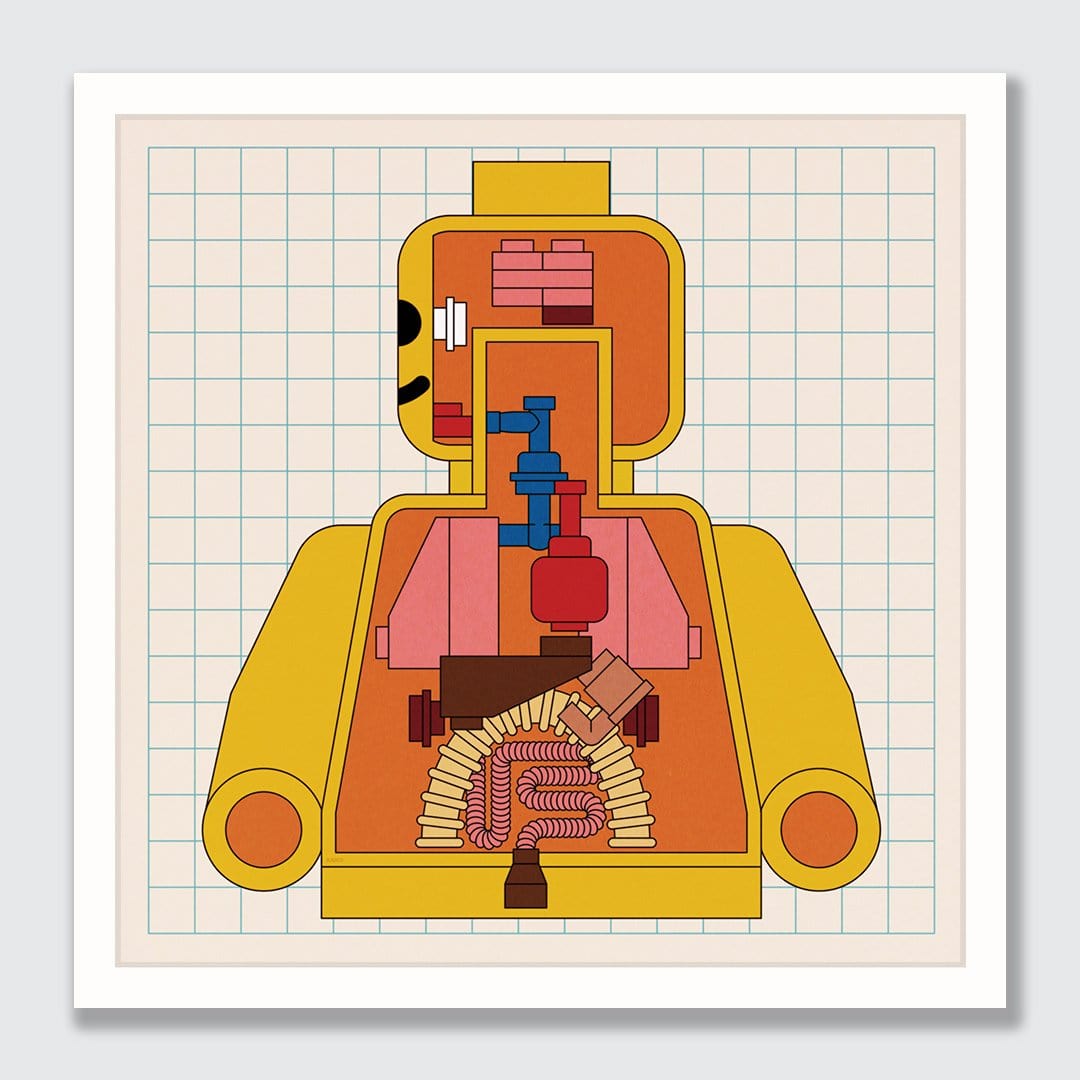 Anatomy System Art Print by Emile Holmewood