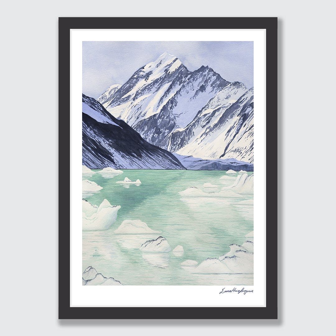 Aoraki Mt Cook Art Print by Emma Huia Lovegrove