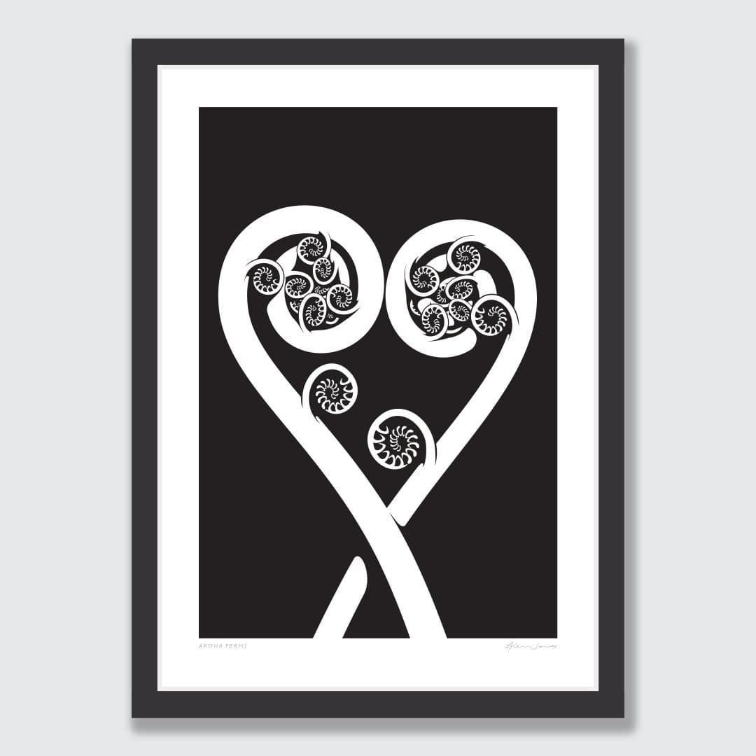 Aroha Ferns Art Print by Glenn Jones