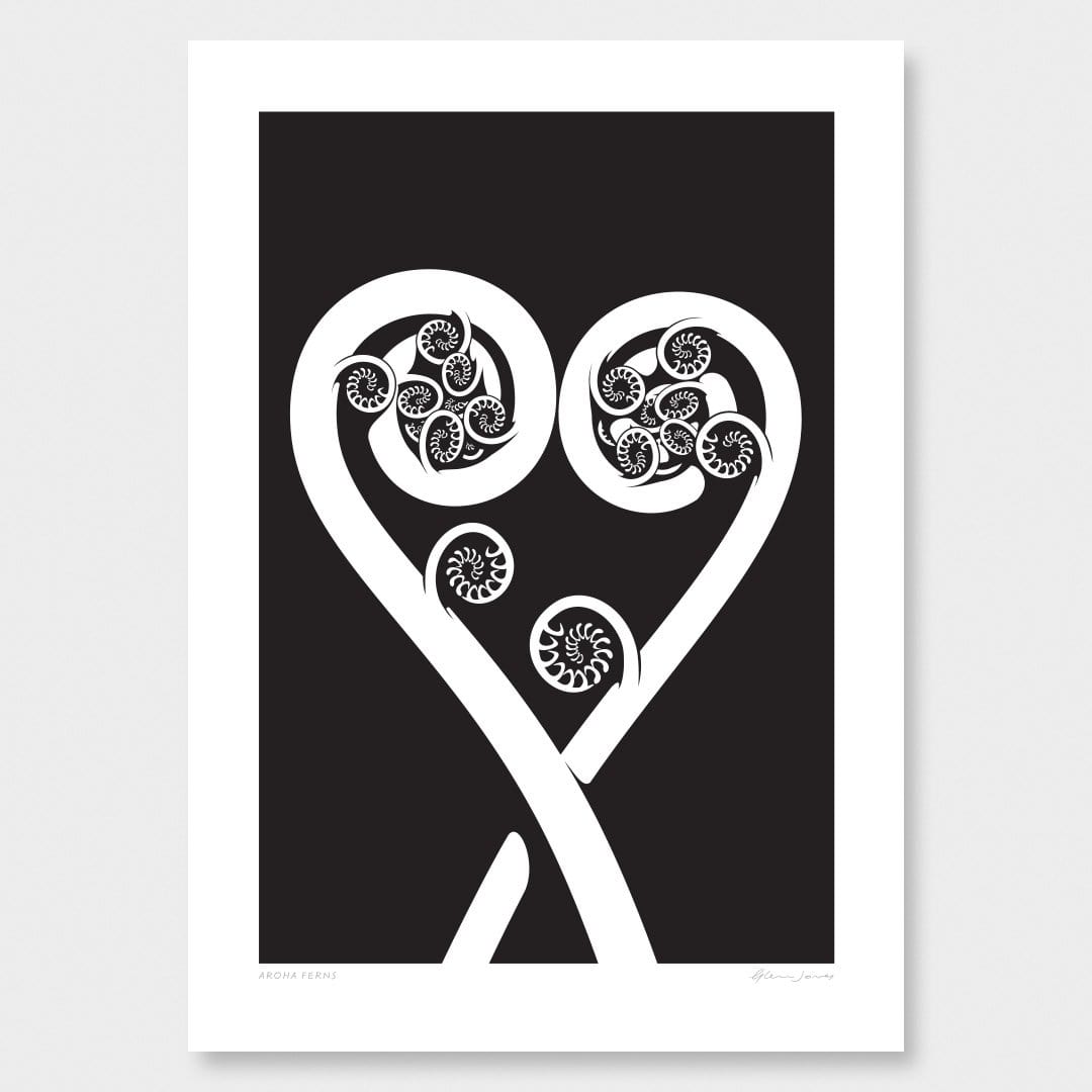Aroha Ferns Art Print by Glenn Jones