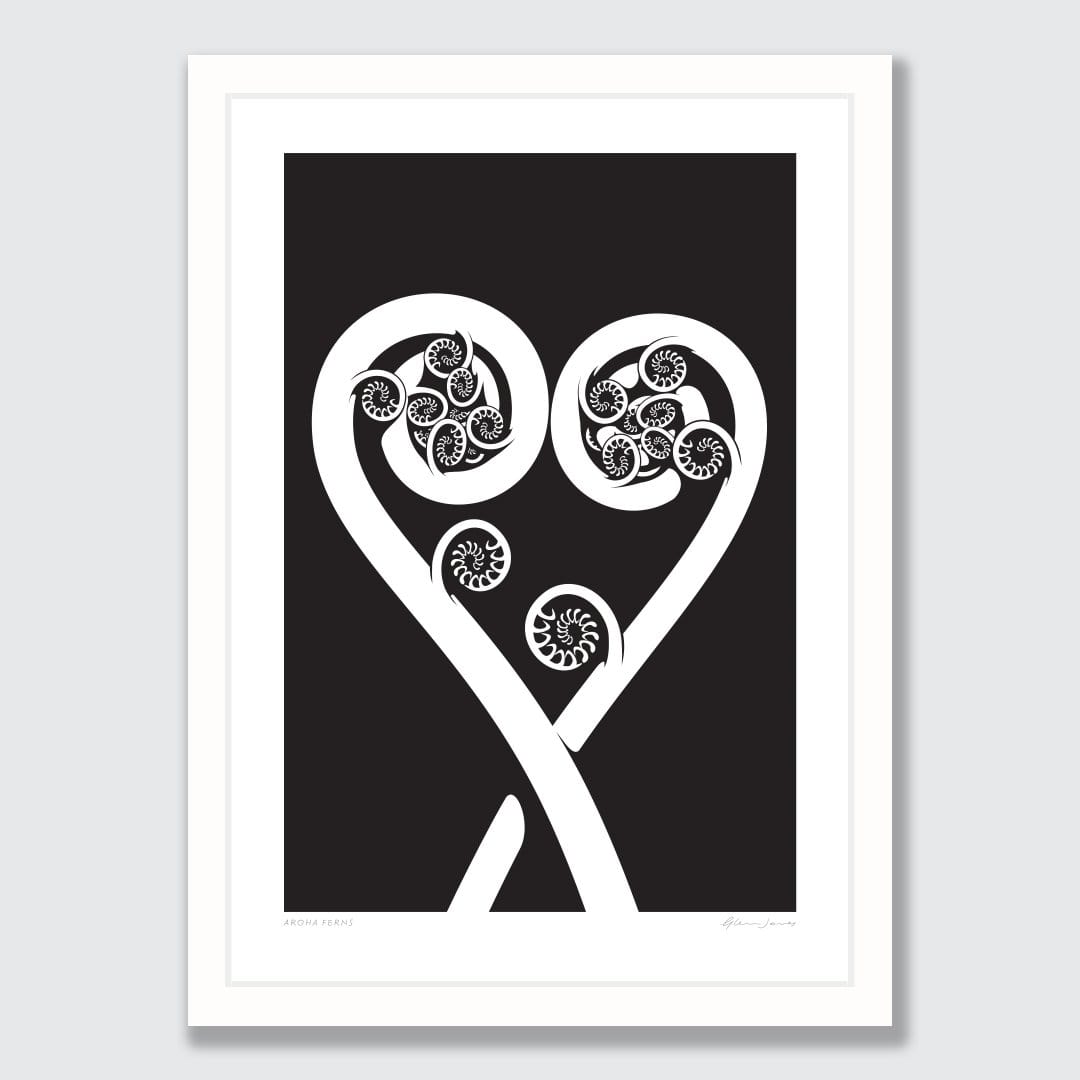 Aroha Ferns Art Print by Glenn Jones