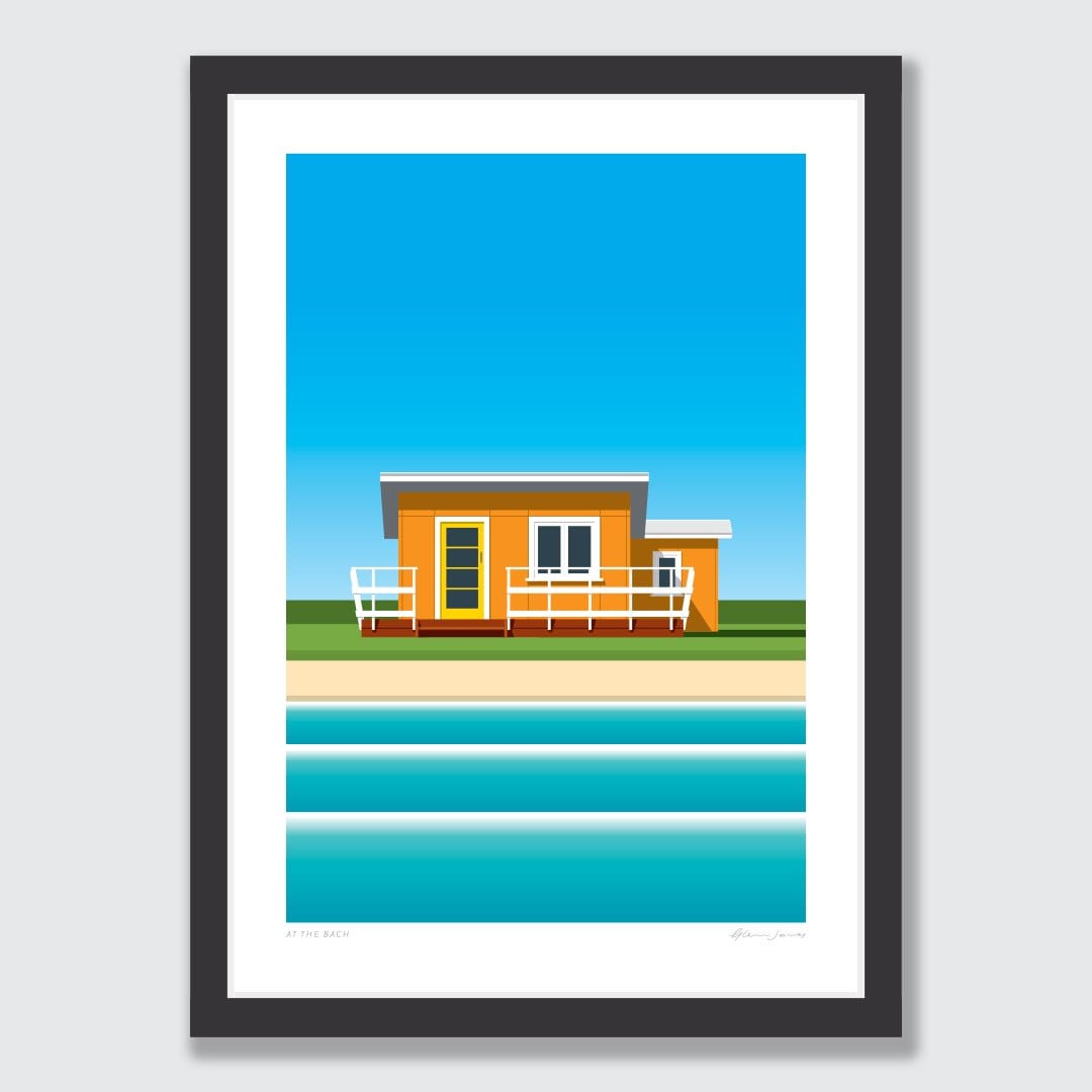At The Bach Art Print by Glenn Jones