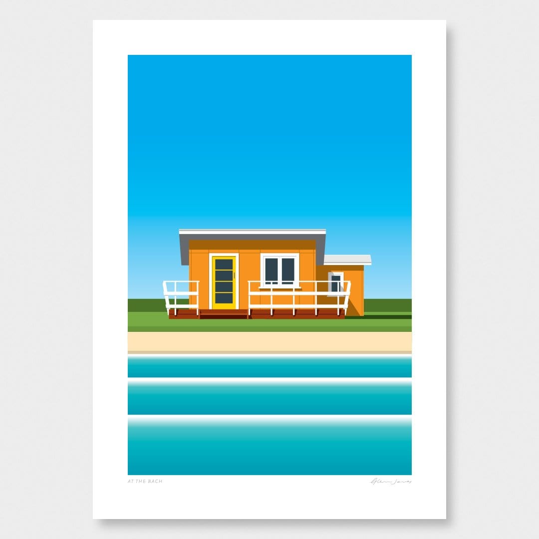 At The Bach Art Print by Glenn Jones