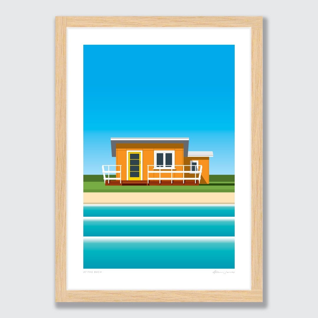 At The Bach Art Print by Glenn Jones