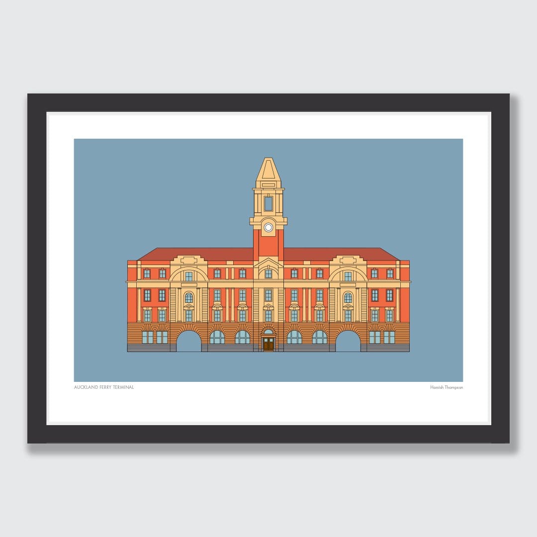 Auckland Ferry Terminal Art Print by Hamish Thompson