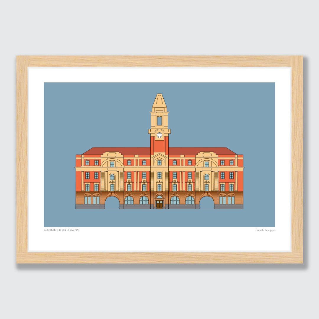 Auckland Ferry Terminal Art Print by Hamish Thompson