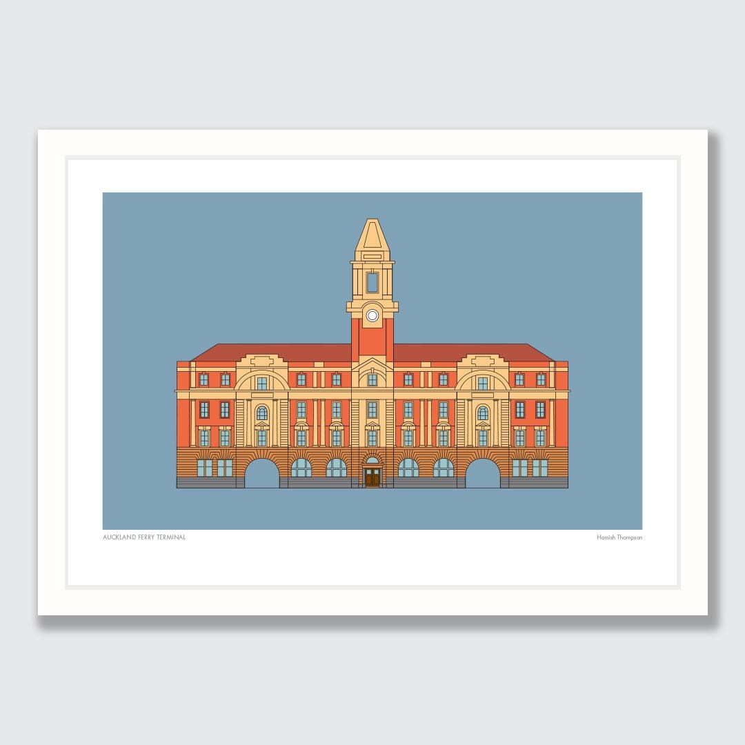 Auckland Ferry Terminal Art Print by Hamish Thompson
