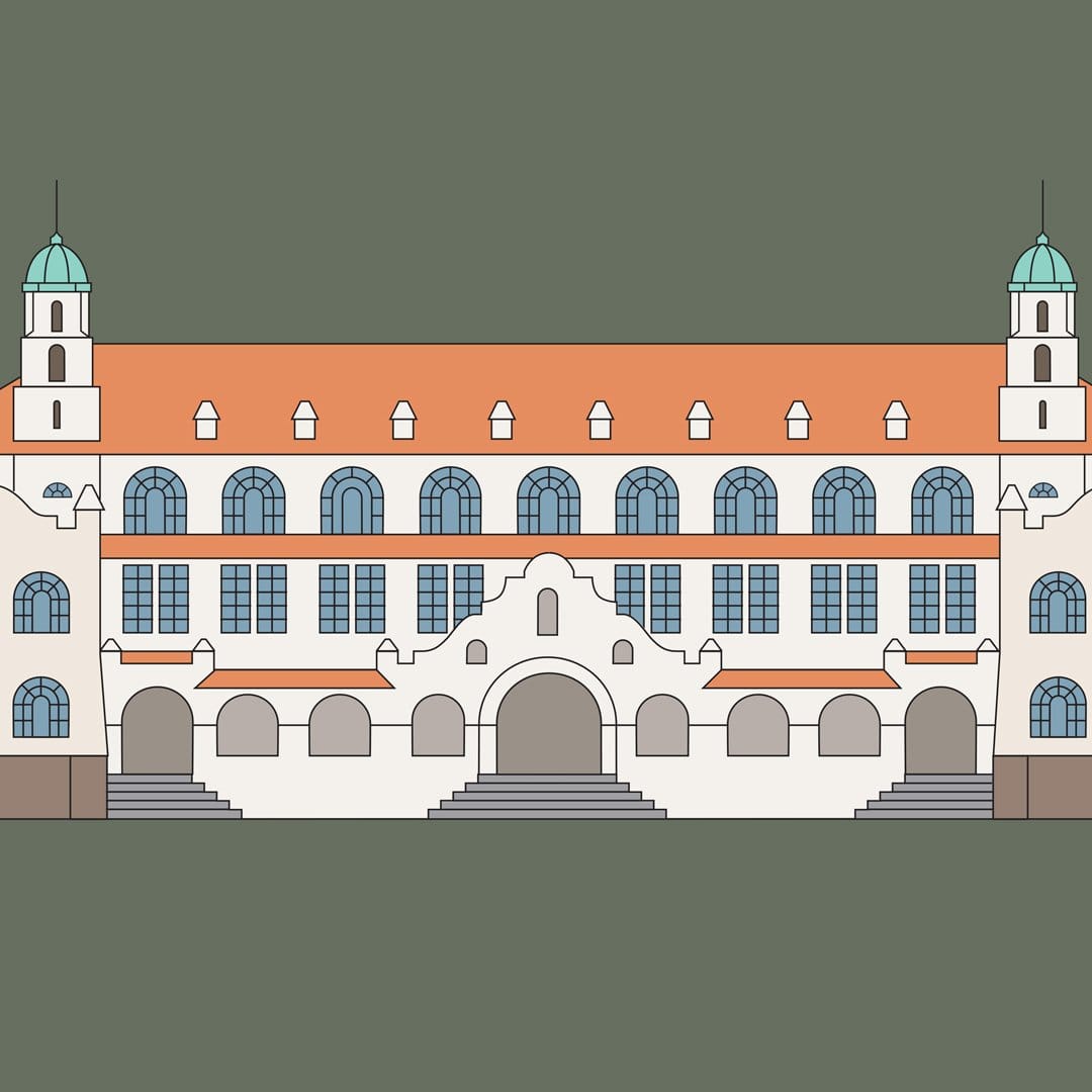 Auckland Grammar School Art Print by Hamish Thompson