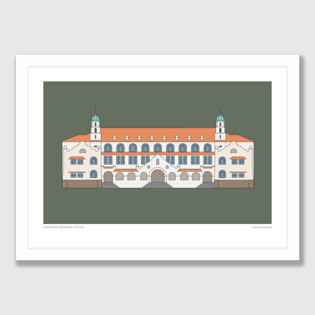 Auckland Grammar School Art Print by Hamish Thompson