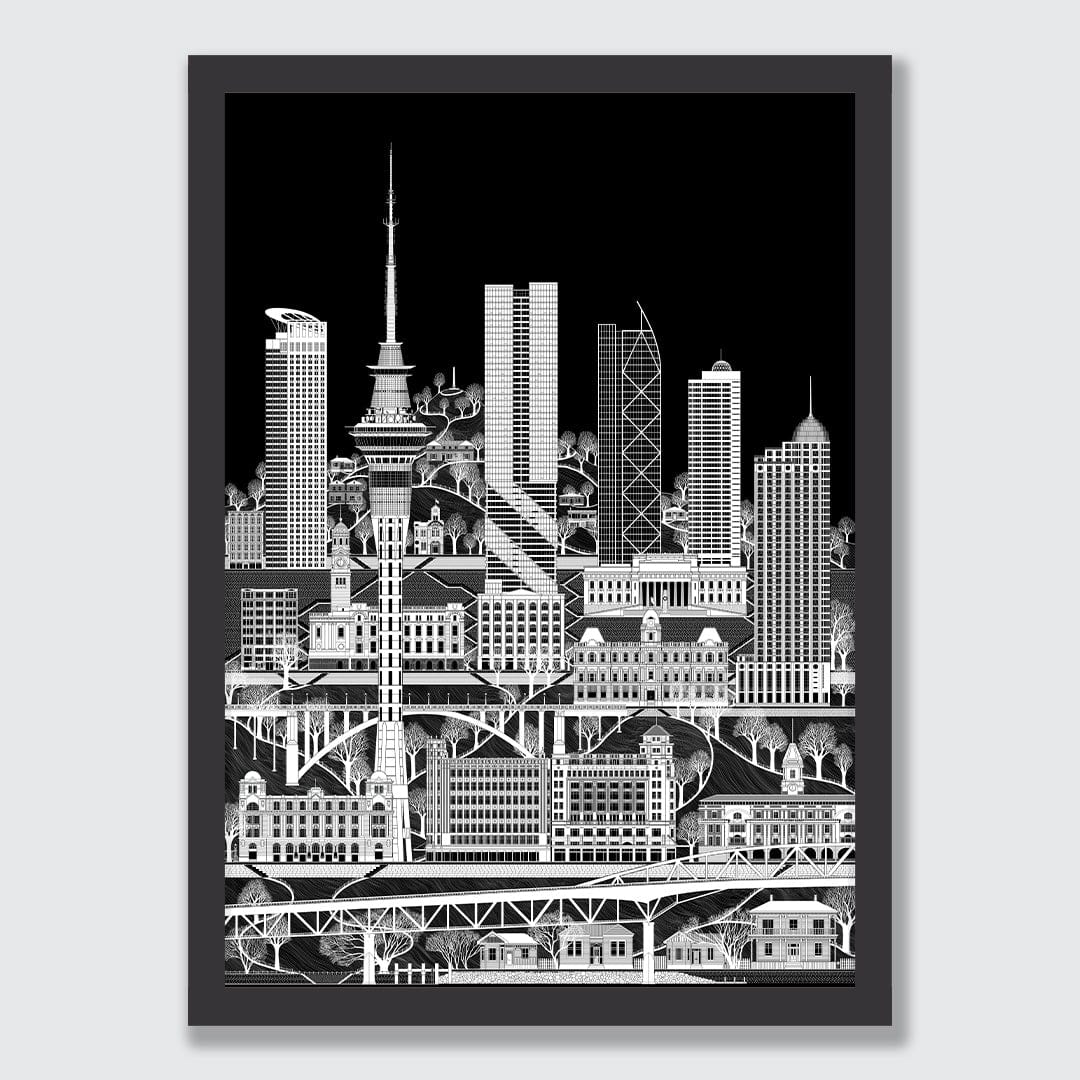 Auckland Reimagined Art Print by Glenn Mulholland