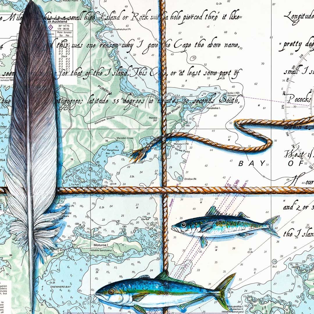 Bay of Islands Art Print by Justine Hawksworth