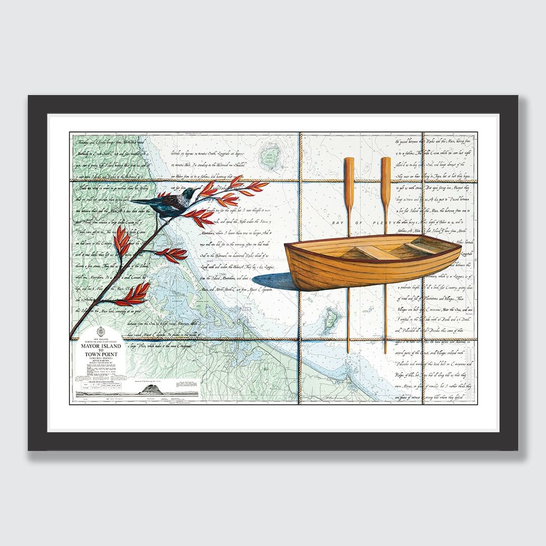Bay of Plenty Art Print by Justine Hawksworth