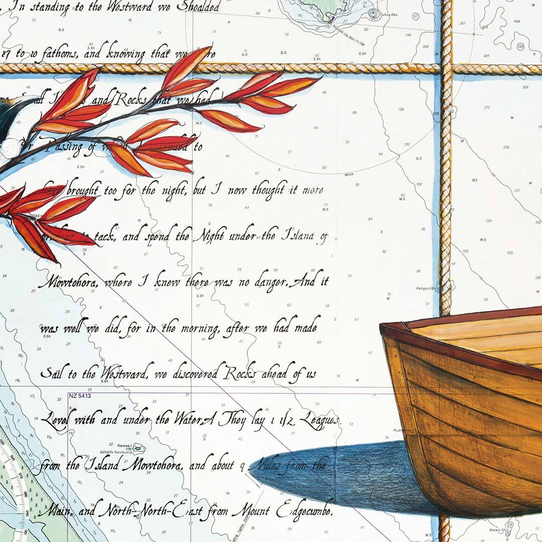 Bay of Plenty Art Print by Justine Hawksworth