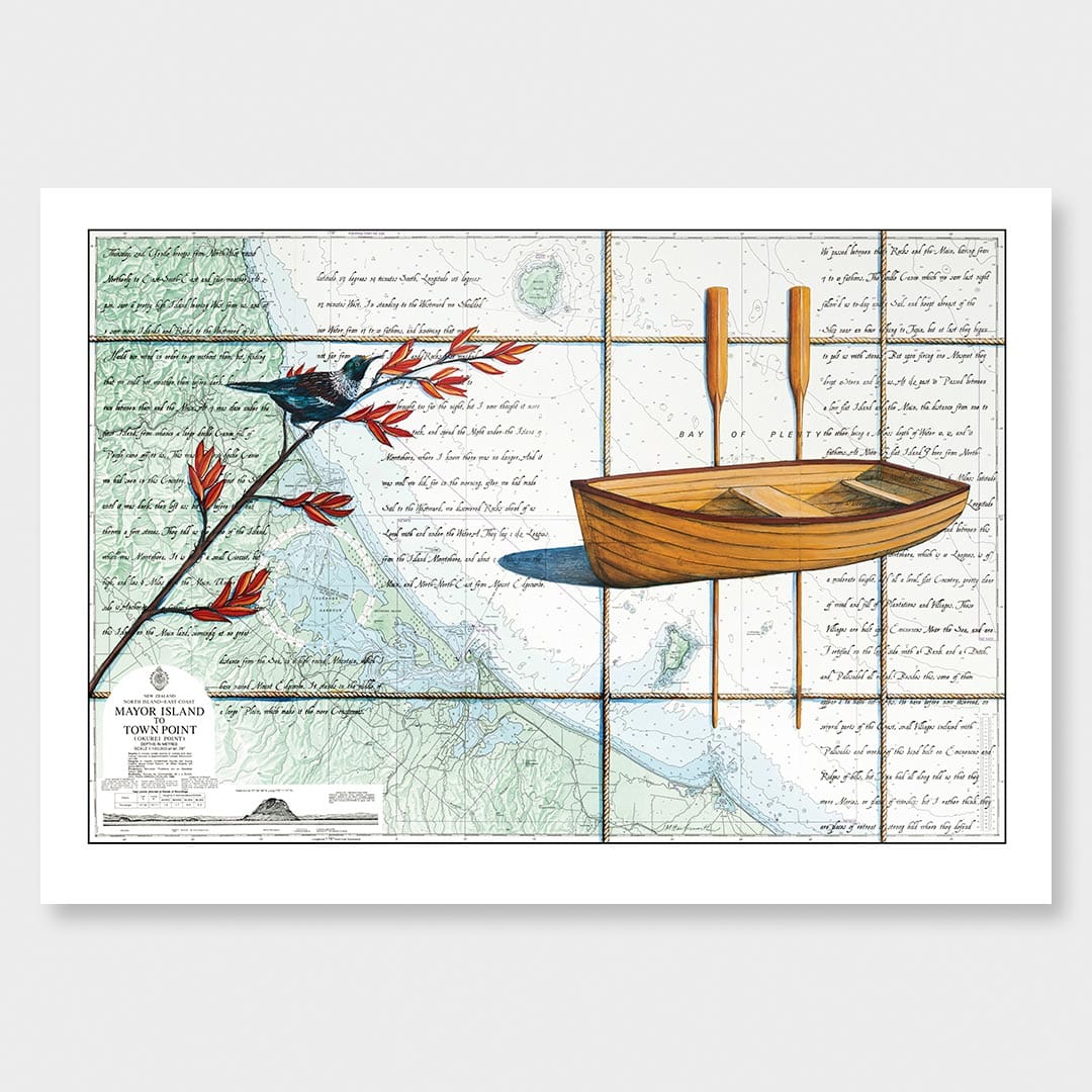 Bay of Plenty Art Print by Justine Hawksworth