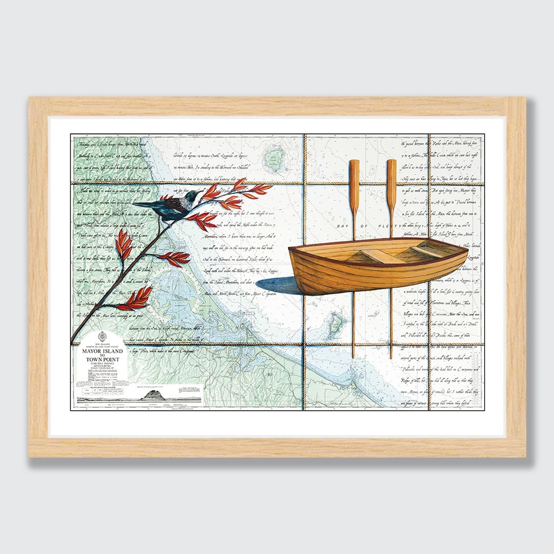 Bay of Plenty Art Print by Justine Hawksworth