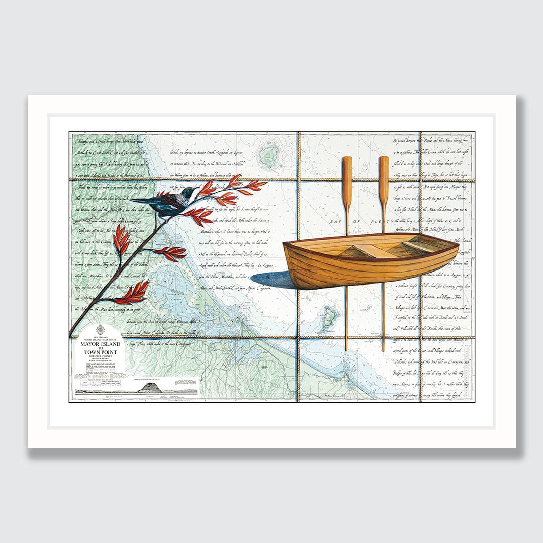 Bay of Plenty Art Print by Justine Hawksworth