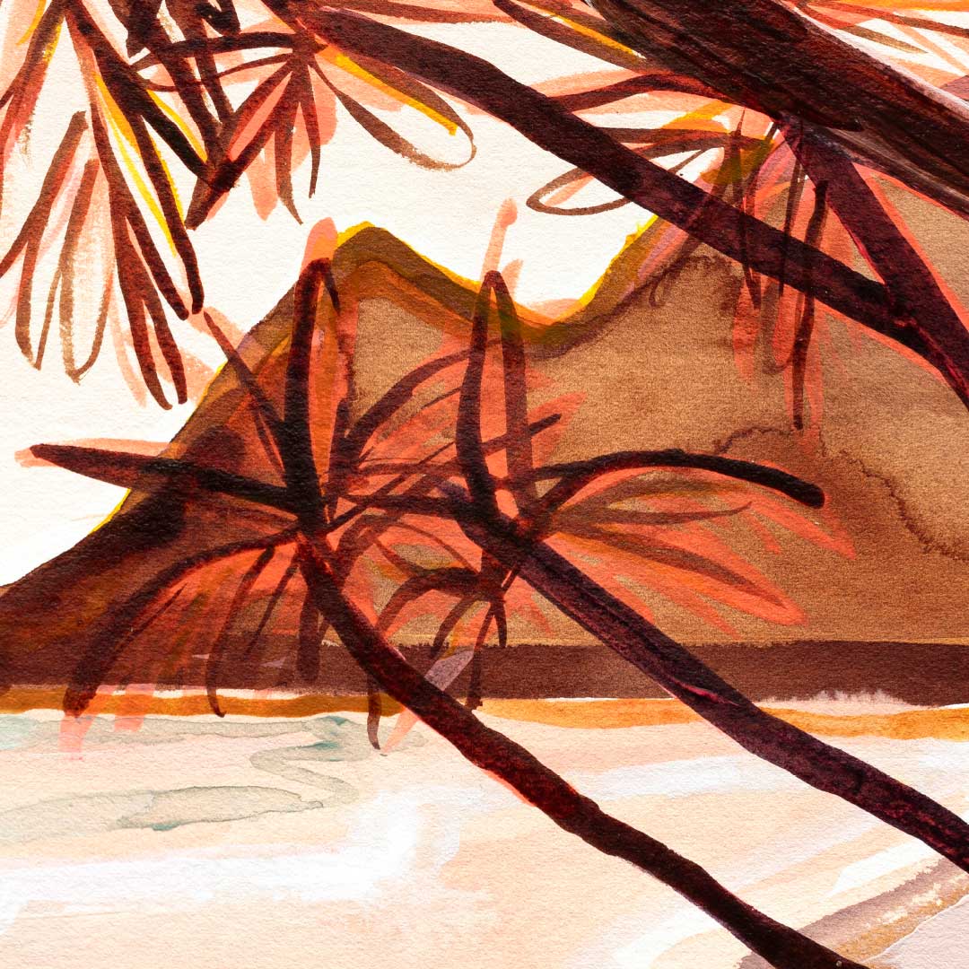 Beach Days Art Print by Jen Sievers