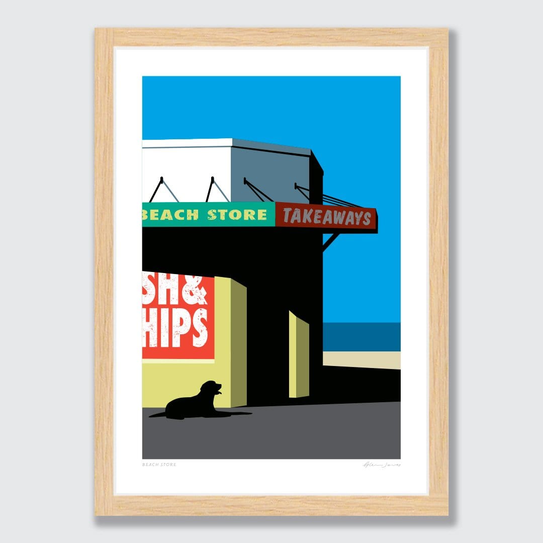 Beach Store Art Print by Glenn Jones