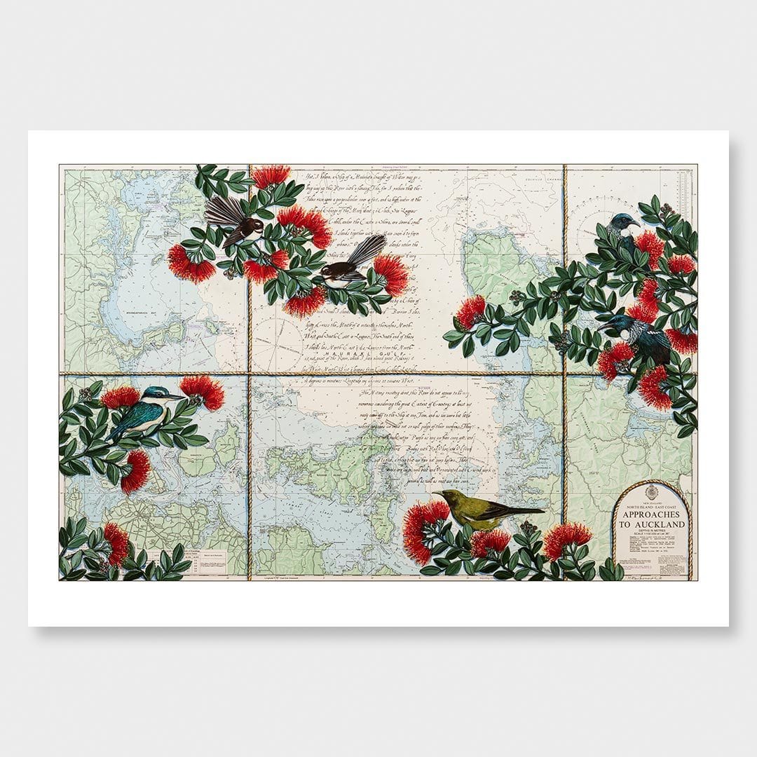 Birds of the Gulf Art Print by Justine Hawksworth