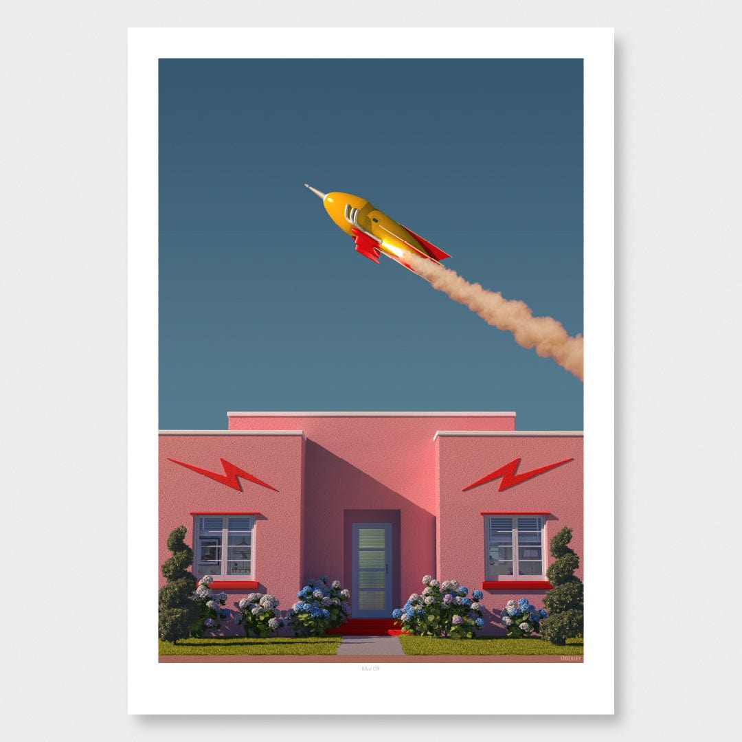 Blast Off Art Print by Simon Stockley