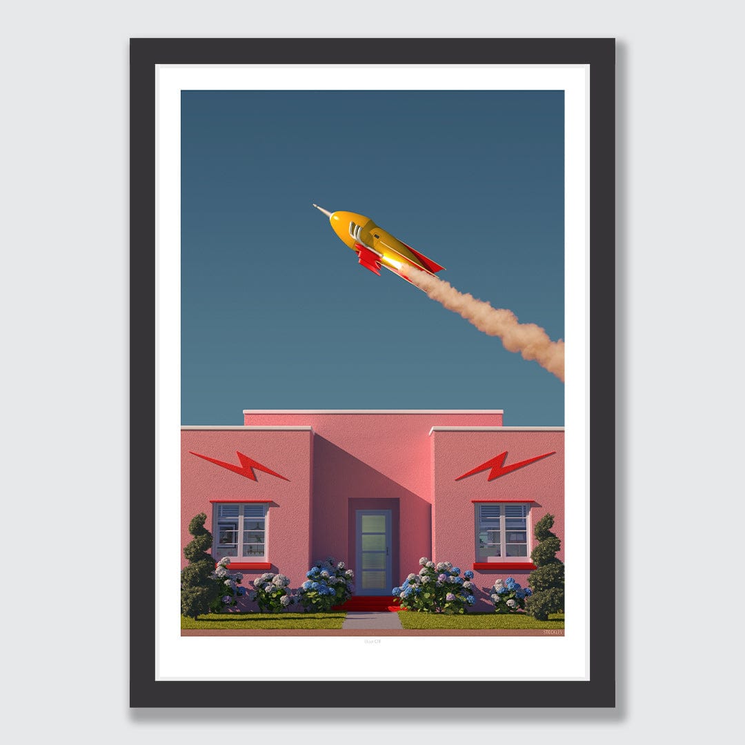 Blast Off Art Print by Simon Stockley
