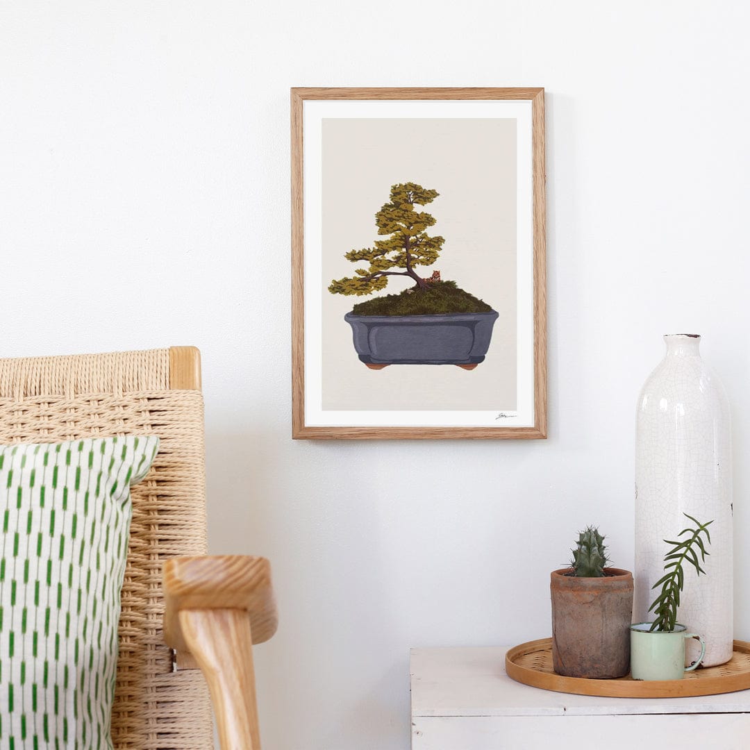 Bonsai Tiger III Art Print by Grace Popplewell