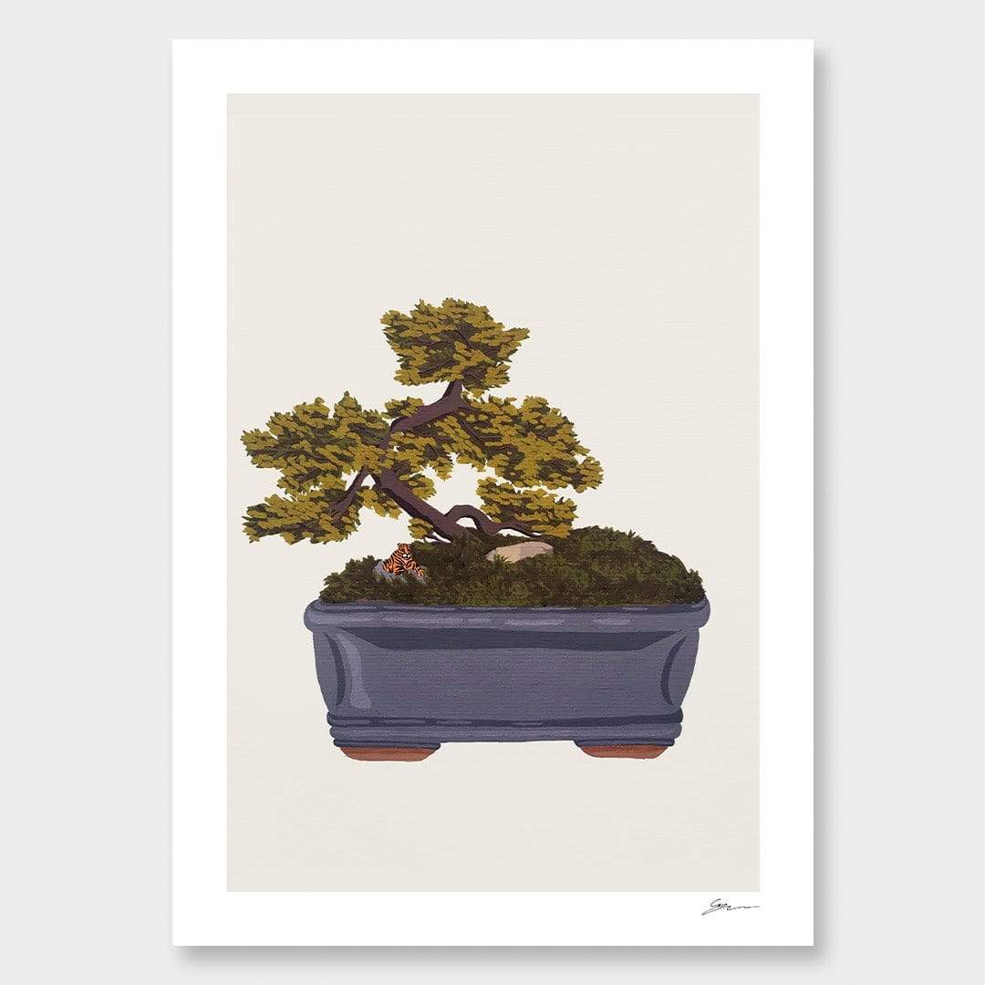 Bonsai Tiger II Art Print by Grace Popplewell