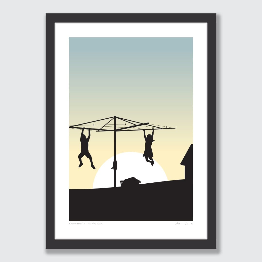 Bringing in the Washing Art Print by Glenn Jones