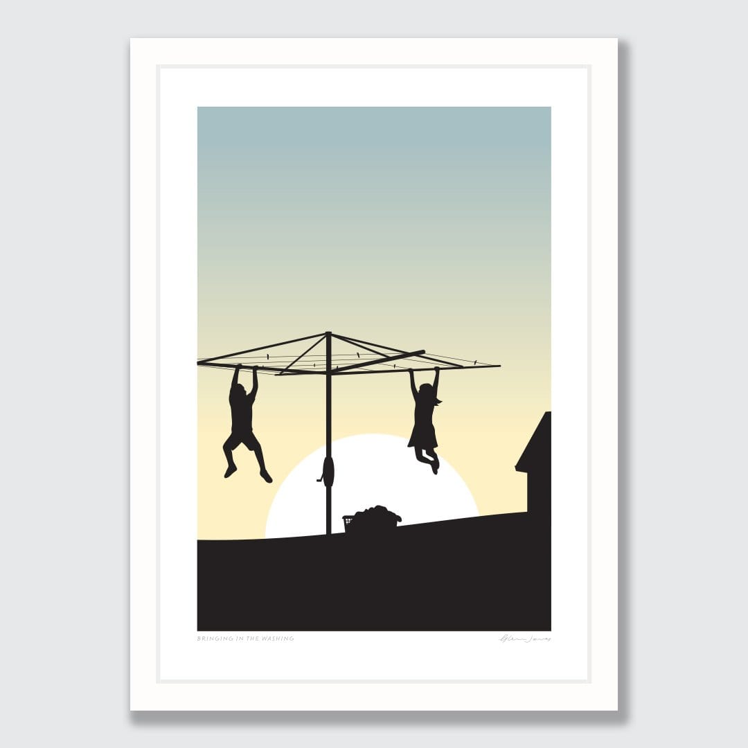 Bringing in the Washing Art Print by Glenn Jones