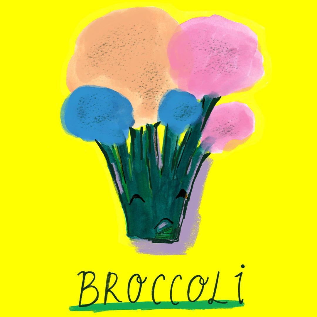 Broccoli Art Print by Crissie Rodda