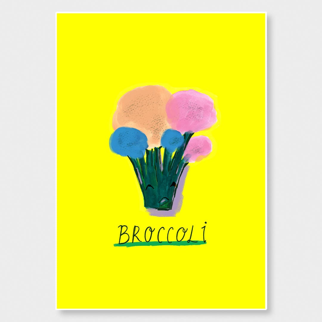 Broccoli Art Print by Crissie Rodda
