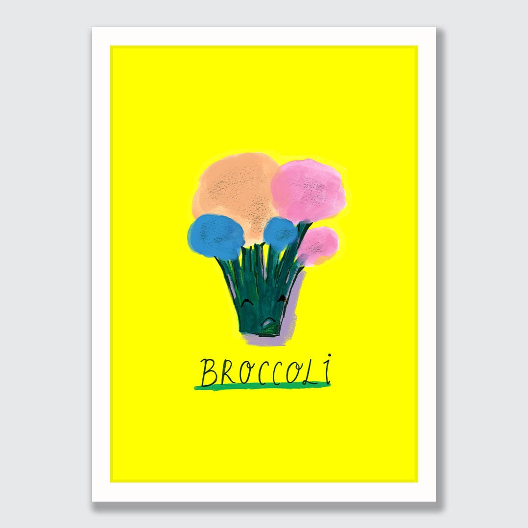 Broccoli Art Print by Crissie Rodda