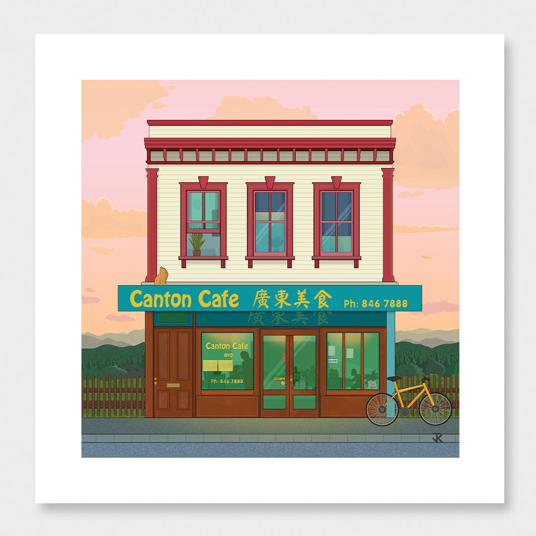 Canton Cafe Art Print by Jonnie Ritchie